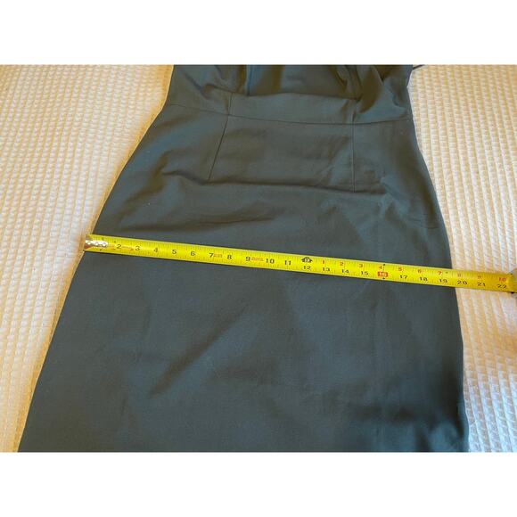 BHLDN Marta Crepe Bridesmaid Dress in Forest Green Strappy Spaghetti Strap Sz 10 - Picture 16 of 16